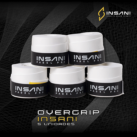 OVERGRIP INSANI BRANCO - 5 UNIDADES