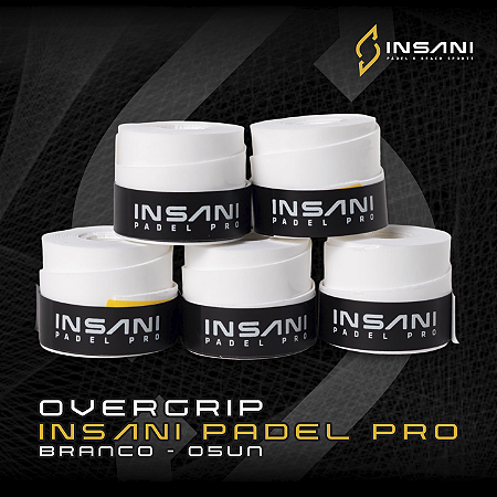 OVERGRIP INSANI BRANCO - 5 UNIDADES