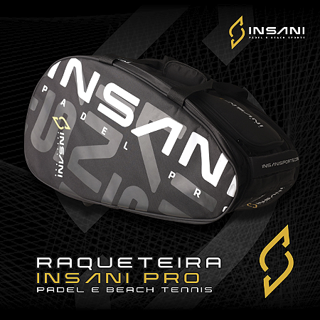 RAQUETEIRA INSANI PRO - PADEL E BEACH TENNIS