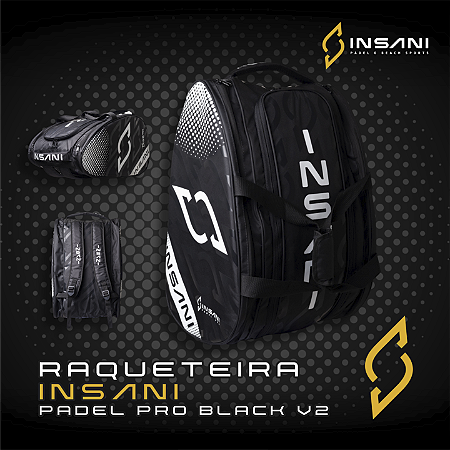 RAQUETEIRA INSANI PADEL PRO BLACK V2