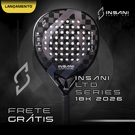 RAQUETE DE PADEL INSANI LTD SERIES BLACK 18k 2026