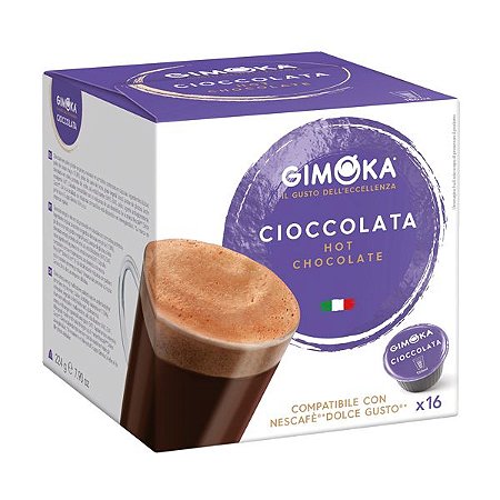 Capsula Dolce Gusto Chocolate Cioccolata Gimoka 16 Unid - TUDO AQUI MAGAZINE