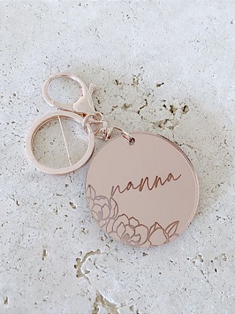 Chaveiro espelhado premium