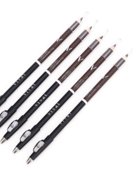 LAPIS DUAS PONTAS PRETO E MARROM - VIVAI