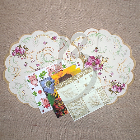 Guardanapos p/Découpage Diversos- Kit 10