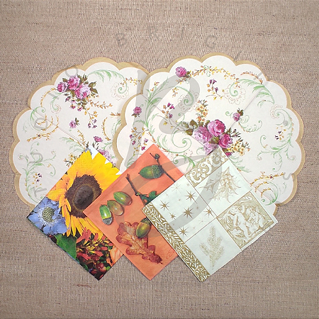 Guardanapos p/Découpage Diversos - Kit 11