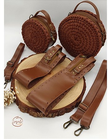 Kit Bolsa Redonda Mãe e Filha