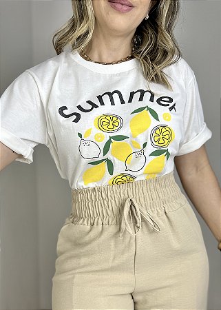 T-shirt Algodão Summer