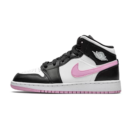 Nike Air Jordan 1 Mid "White Black Light Arctic Pink"