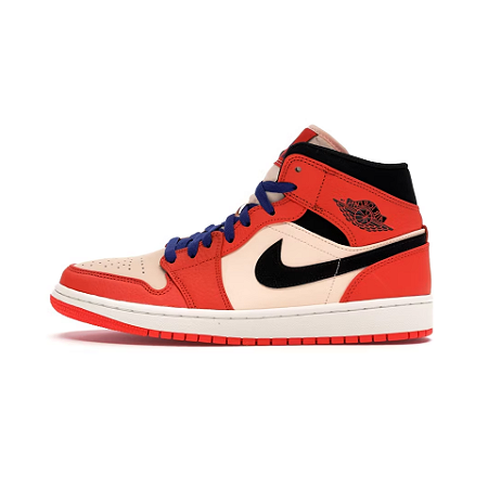 Nike Air Jordan 1 Mid "Team Orange Black"