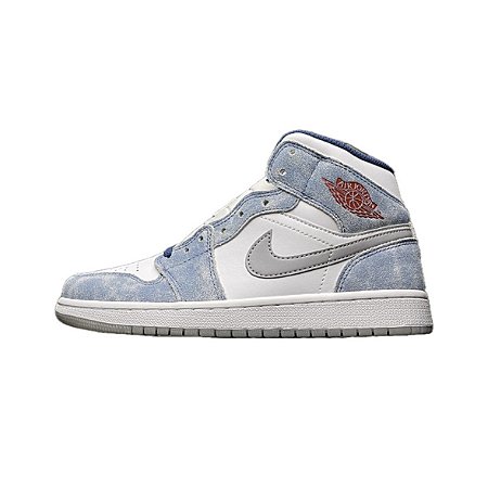 Nike Air Jordan 1 Mid "French Blue Fire Red"