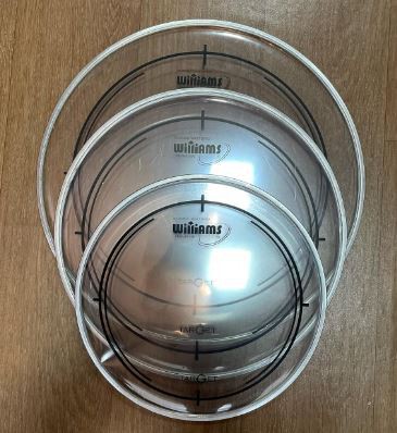 Kit De Peles Williams Target Transparente Fusion (10”, 12”, 14”)