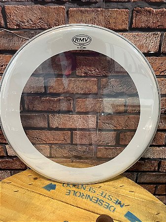 Pele Para Bumbo RMV FX-Double Avant Duo com Abafador 18"