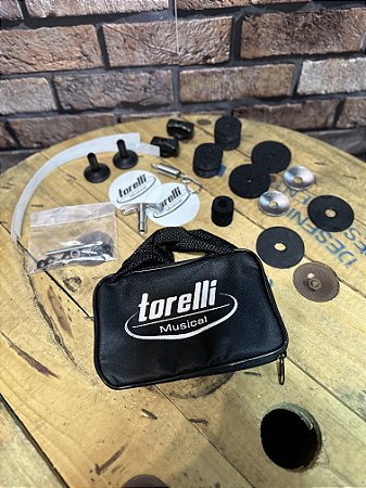Kit SOS Torelli TA149 Primeiros Socorros 27 pç c/ Bag, Feltros, Pad Kick, Borboletas, Arru