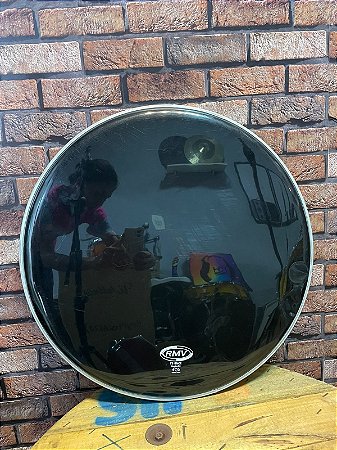 Pele Para Bumbo Resposta RMV FX-Black 22" - Single Ply