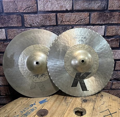 Hi-Hat Zildjian K Custom Hybrid 13x5,5” - Usado