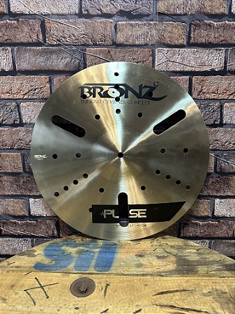 Crash Efeito Bronz Pulse Series Drilled 17”- Liga B20