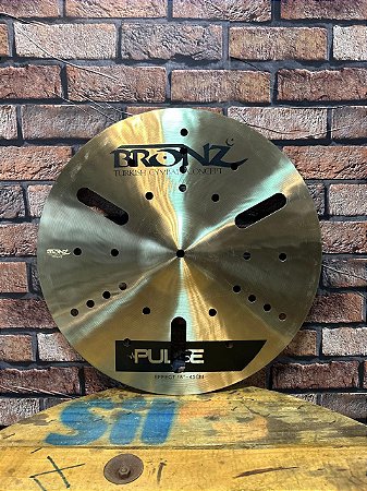Crash Efeito Bronz Pulse Series Drilled 18”- Liga B20