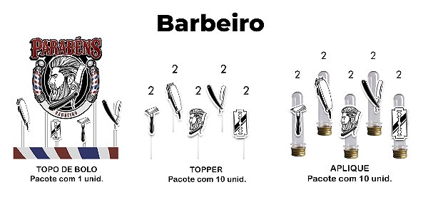 Kit para festa profissões