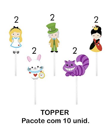 10 Toppers para docinhos diversos temas