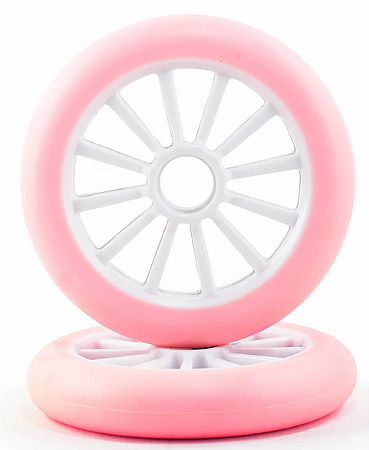 Rodas Hd 125mm 82a Patins E Patinete - ROSA (kit 6 Unidades)