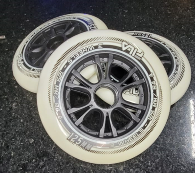 Rodas 125mm 84A - FILA - Alta Perfomance (jogo com 6 rodas)