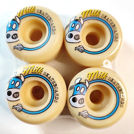 Roda de skate Milk 51mm 101a - Vaca azul