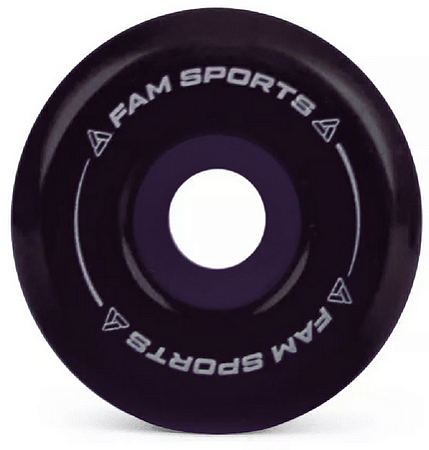 Roda de skate FAM 53mm 100A cônica - preta