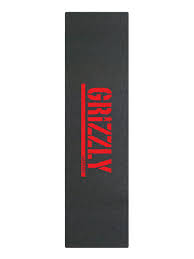 Lixa GRIZZLY - emborrachada - microfuros (sem bolha) - LOGO vermelha