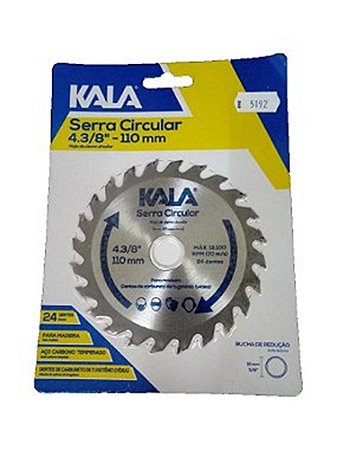 Disco Serra Circular 4.3/8 110mm Kala