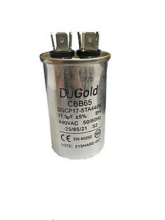 Capacitor 17.5 Uf 440V Terminal Dugold