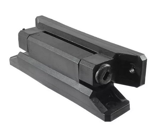 Dobradiça Flex Plástico Preta 11Cm