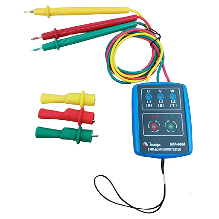 Fasimetro Indicador Sequência Fase Cat II Mfa-840a Minipa