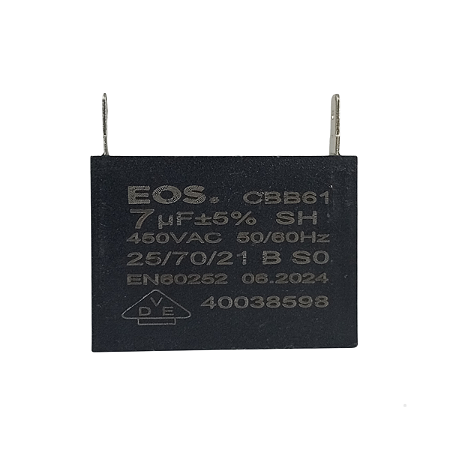 Capacitor 7Uf 450V Motor Ventilador Eos