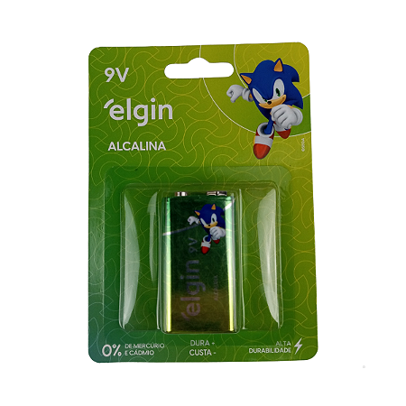 Bateria Alcalina Elgin 9V