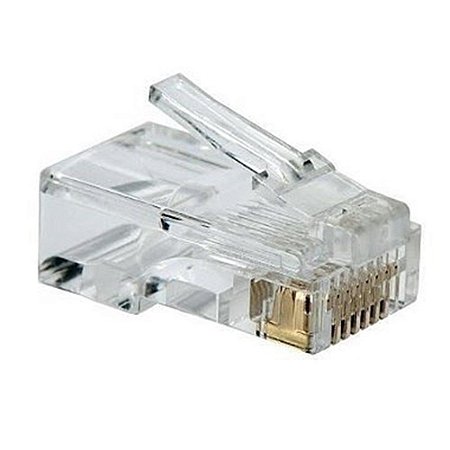 Kit 10 Peças Conector Rj45 8 Vias