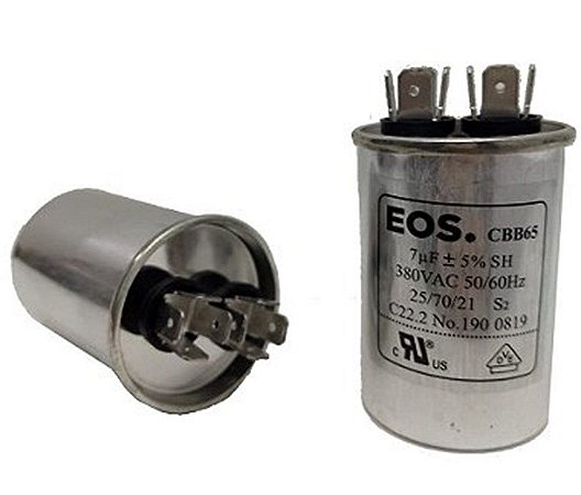 Capacitor 7 Uf 380V Copo Aluminio