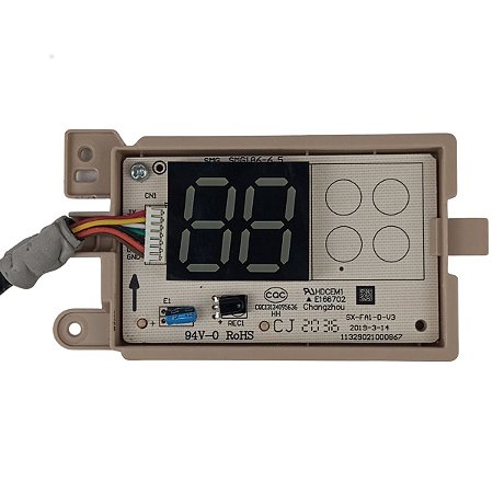 Placa Display Original Evaporadora Agratto ICST9F-R4 220V