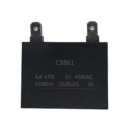 Capacitor 3Uf 450V Motor Ventilador