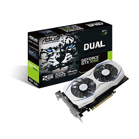 Placa de vídeo gamer para eSports ASUS GeForce® GTX 1050 2GB GDDR5 série DUAL