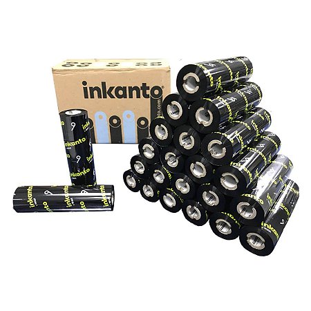 Caixa 24 Un Ribbon Cera 110x74 Armor Inkanto Argox Zebra Elgin