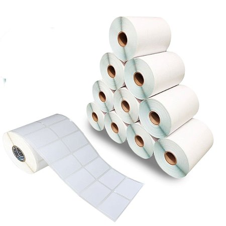 10 Rolos Etiqueta Térmica 40x25 2 Colunas E-commerce Produto