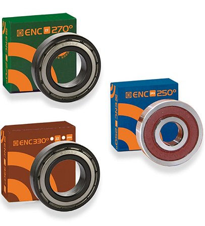 Rolamentos Alta Temperatura 6005 2RS 250ºC l 6005 ZZ 270ºC l 6005 ZZ 270ºCL l 6005 ZZ 330ºC l ENC Medidas:25x47x12mm
