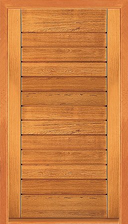 Porta Pivotante Contemporânea 100 x 210cm em Angelim Pedra
