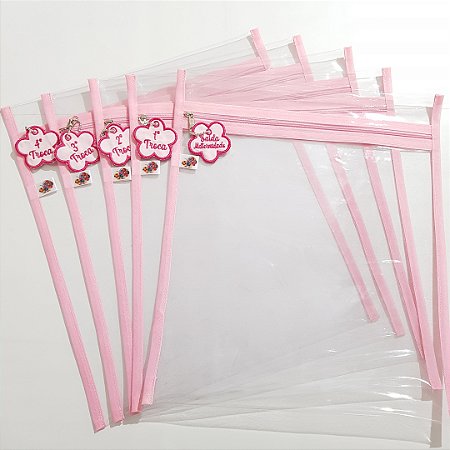 Kit com 5 Saquinho Maternidade + Chaveiro de Trocas Bordado