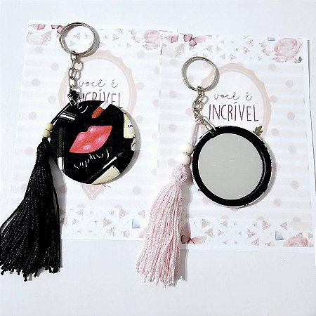 Chaveiro Espelho Personalizado para Lembrancinhas