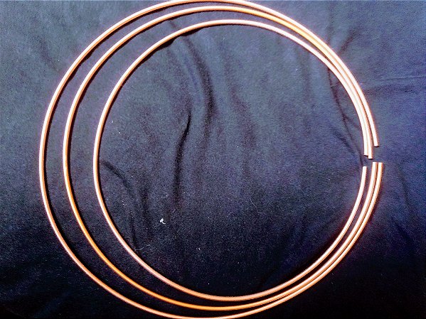 Ides de pescoço cobre 3 argolas