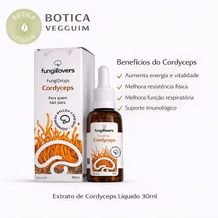 Extrato Cordyceps - (Cordyceps militaris) 30ml