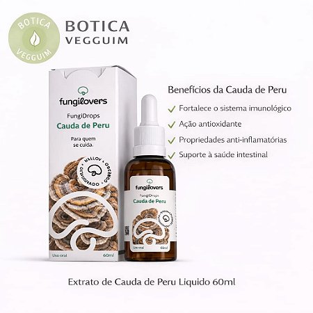 Extrato Cauda De Peru - (Trametes versicolor) 60ml