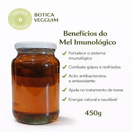 Mel Imunológico Puro 100% Natural – 450g
